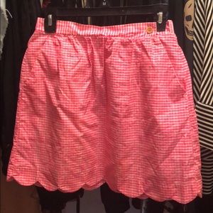 Lily Pulitzer gingham skirt XS